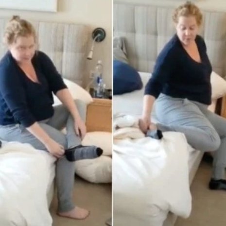 amy-schumer-sokken-aantrekken-hoogzwanger