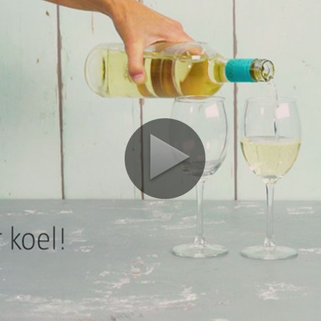 fles wijn koelen