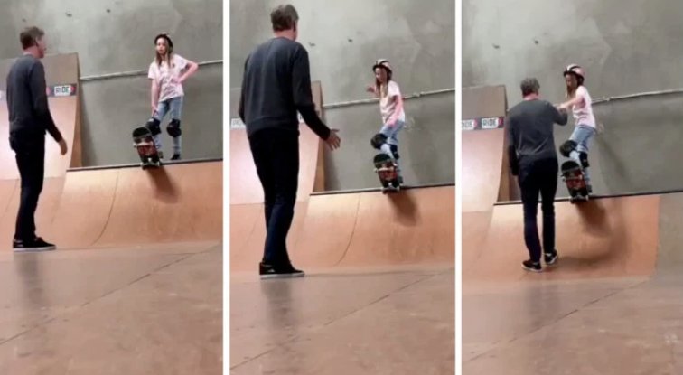 video tony hawk dochter