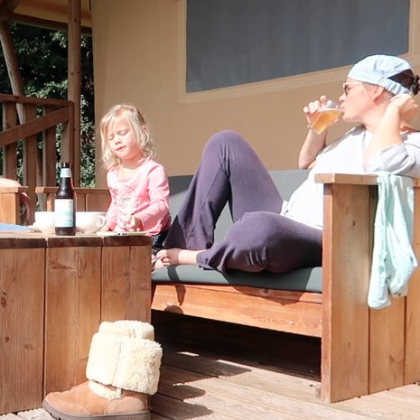 glamperen met jonge kinderen
