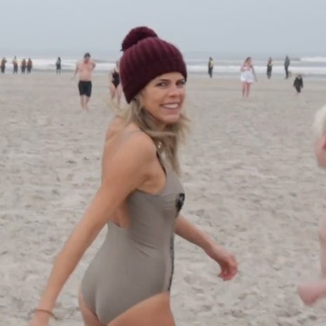 kim kotter nieuwjaarsduik
