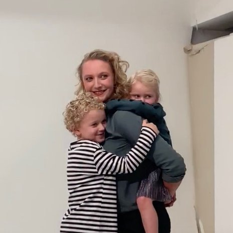 kinderen lachend foto
