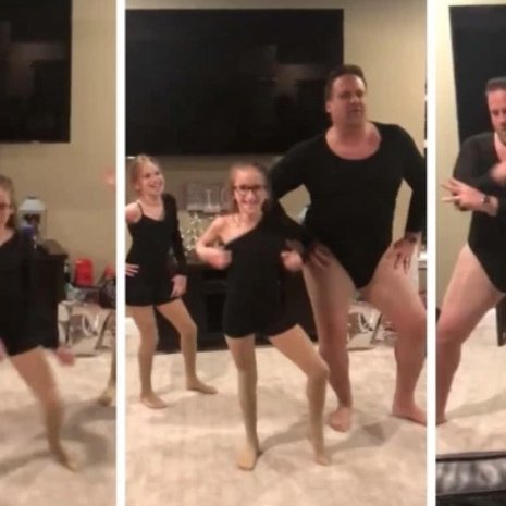 video dansende vader