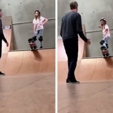 video tony hawk dochter