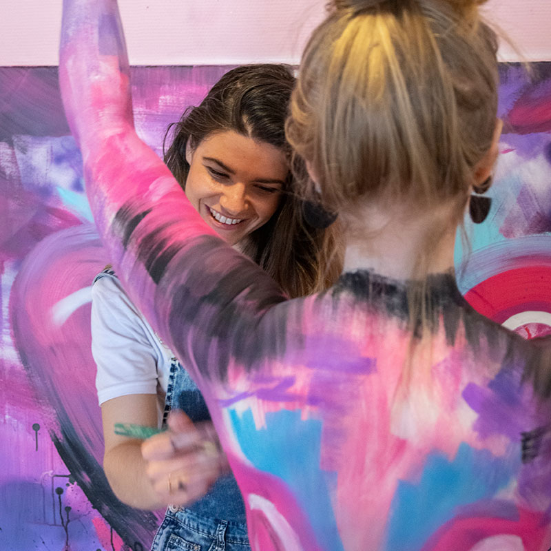 bodypainting kunstenaar Anne-Claire